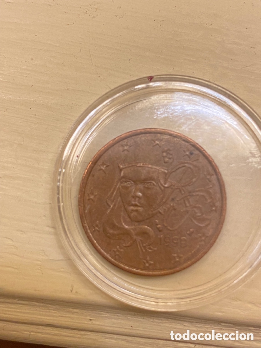 Monedas antiguas de Europa: Moneda de 5 c&eacute;ntimos acu&ntilde;ada en el 1999 Francesa - Foto 3