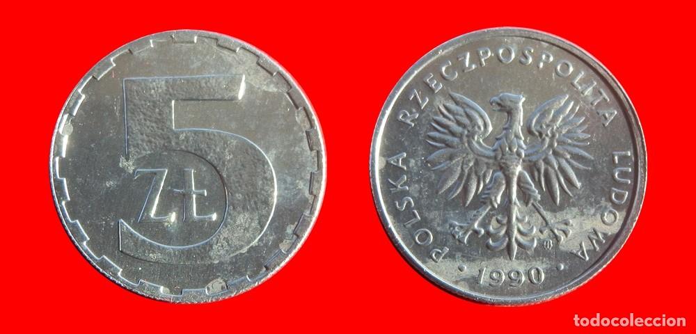 Monete antiche di Europa: 5 ZLOTE ZLOTYCH 1990 POLONIA-99881