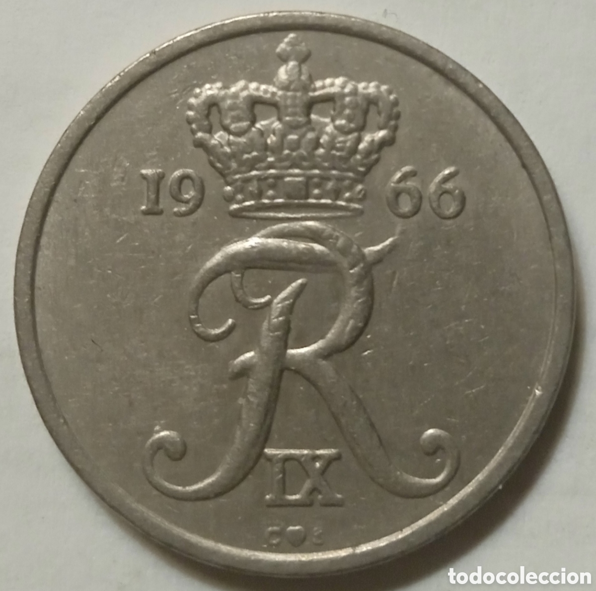 Monedas antiguas de Europa: 10 &Oslash;RE/1966CS (DINAMARCA) - Foto 1