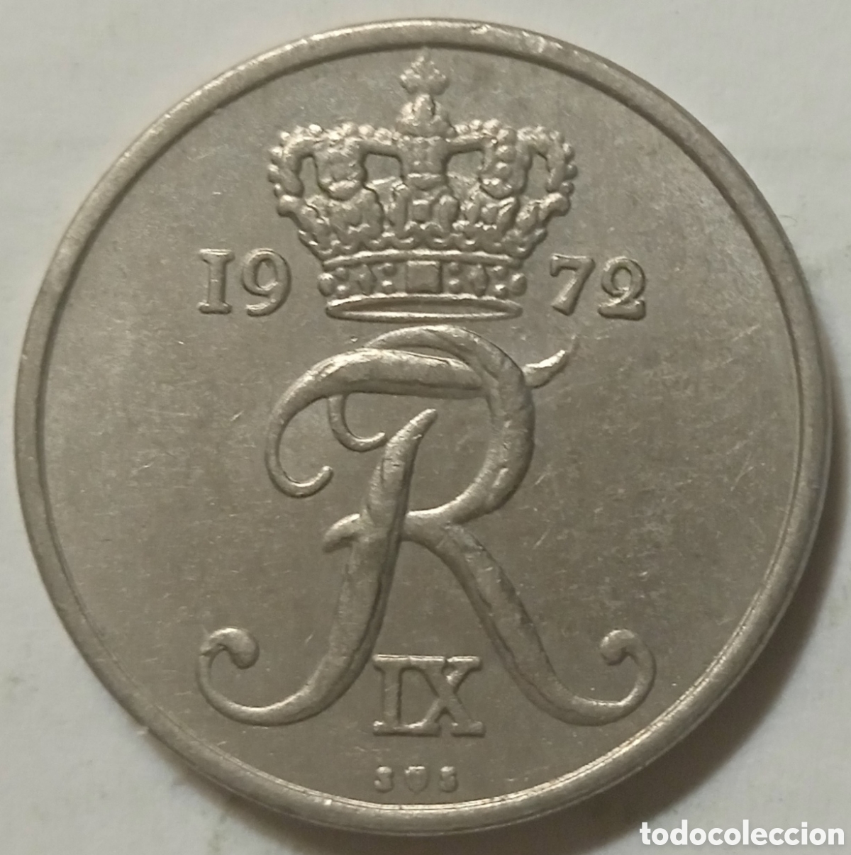 Monedas antiguas de Europa: 10 &Oslash;RE/1972SS (DINAMARCA) - Foto 1