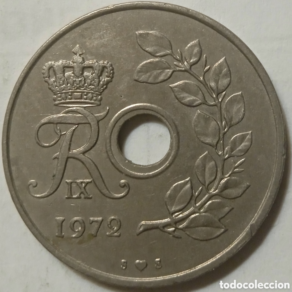 Monedas antiguas de Europa: 25 &Oslash;RE/1972SS (DINAMARCA) - Foto 1