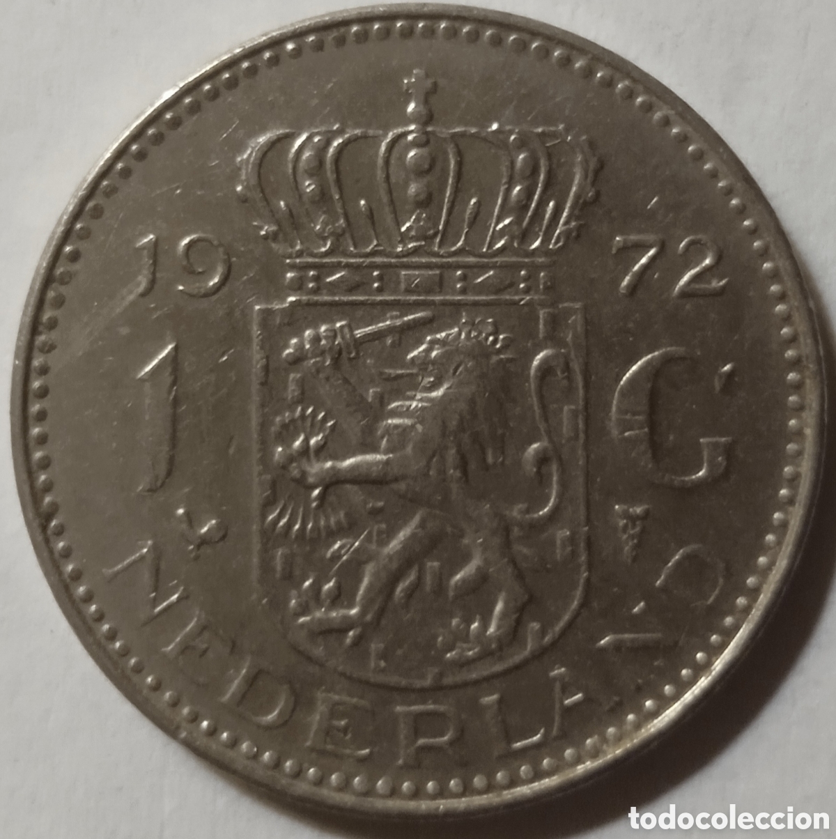 Monedas antiguas de Europa: 1 GULDEN/1972 (HOLANDA) - Foto 1