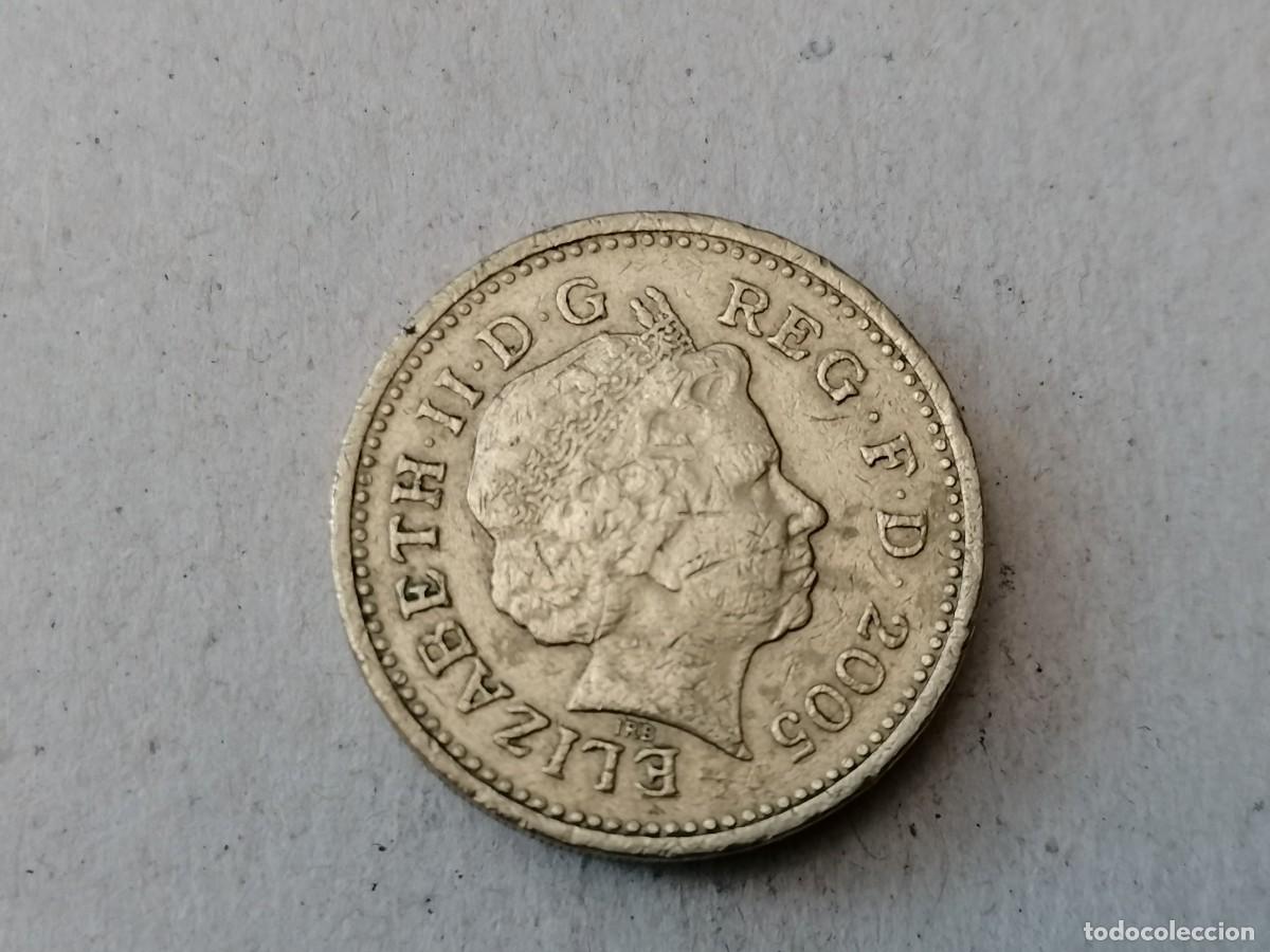 Monedas antiguas de Europa: Moneda , 1 libra, Inglaterra ,MBC, 2005, - Foto 2