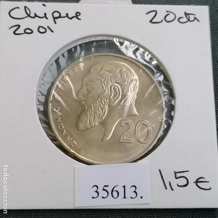 Monedas antiguas de Europa: Chipre , 20 c&eacute;ntimos 2001 - Foto 1