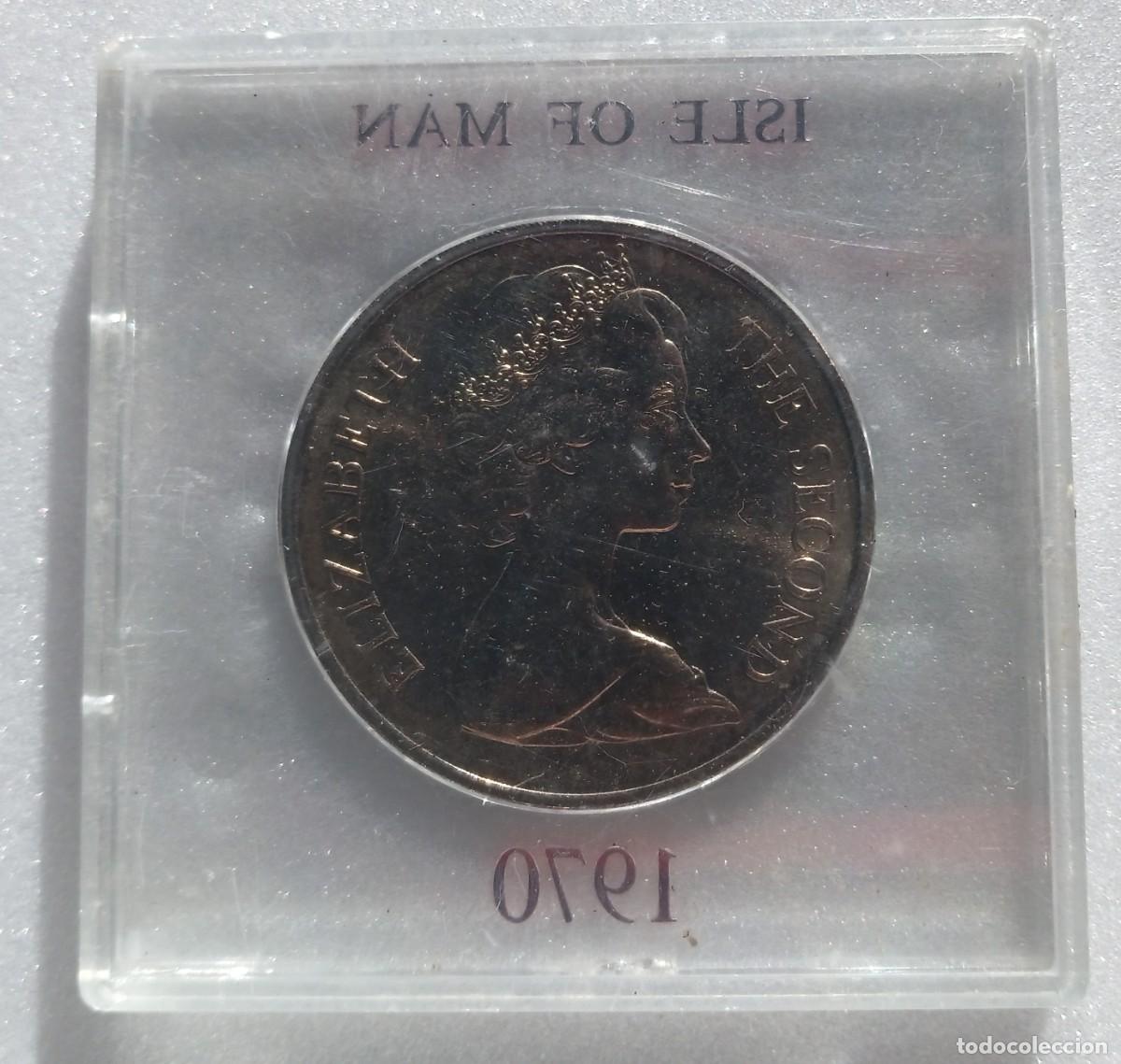 Monedas antiguas de Europa: ISLA DE MAN, CORONA 1970 - Foto 2