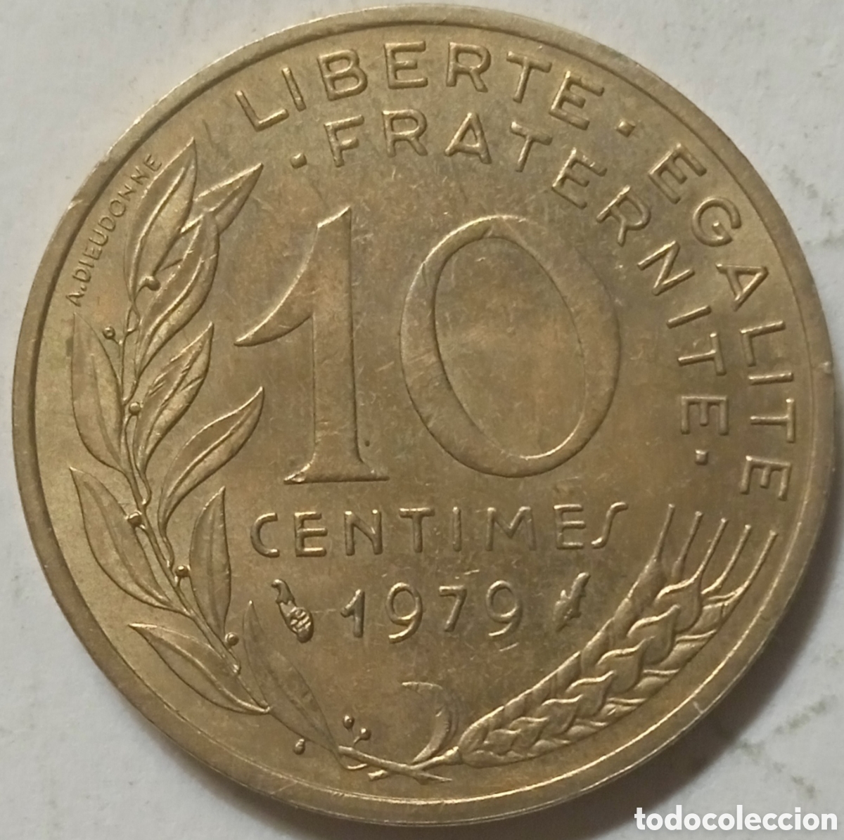 Monedas antiguas de Europa: 10 C&Eacute;NTIMOS/1979 (FRANCIA) - Foto 1