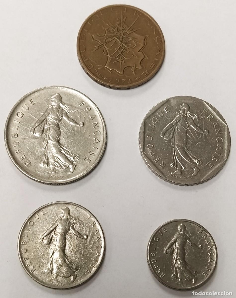 Monedas antiguas de Europa: 5 MONEDAS DE FRANCIA - Foto 1