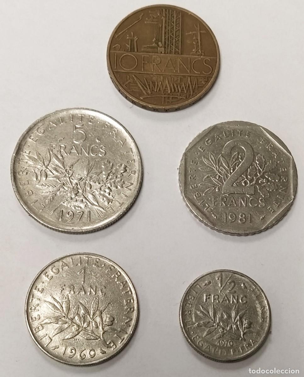 Monedas antiguas de Europa: 5 MONEDAS DE FRANCIA - Foto 2