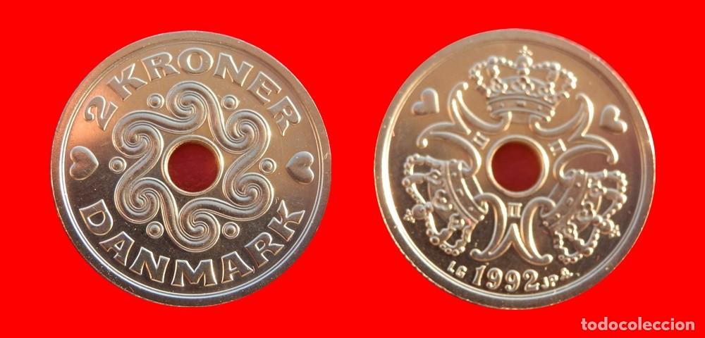 Monedas antiguas de Europa: 2 CORONAS 1992 DINAMARCA-100232 - Foto 1