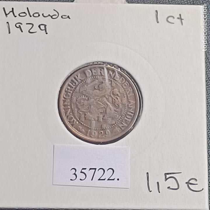 Monedas antiguas de Europa: Holanda 1 c&eacute;ntimo 1929 - Foto 1