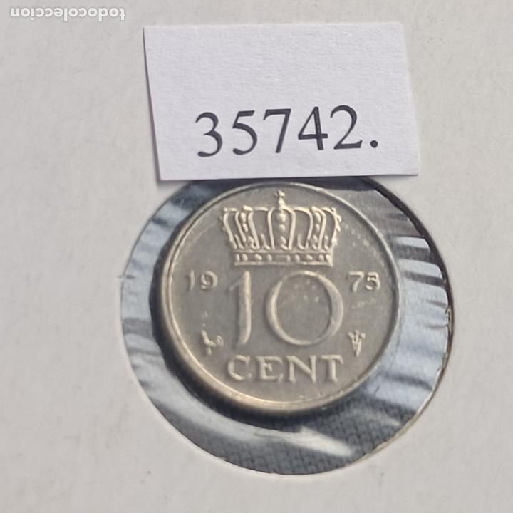 Monedas antiguas de Europa: Holanda 10 centimos 1975 - Foto 2