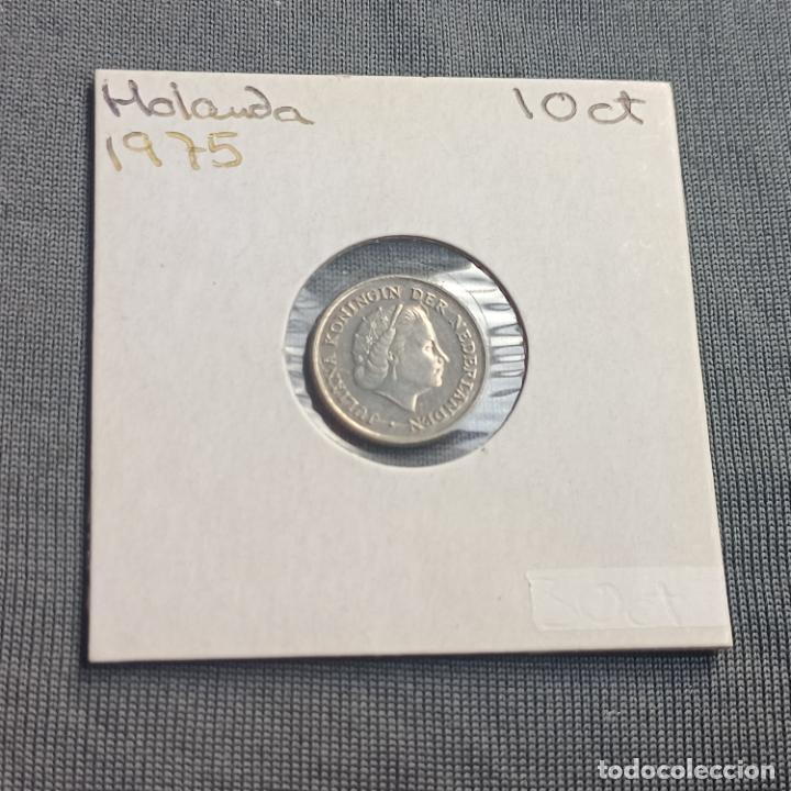 Monedas antiguas de Europa: Holanda 10 centimos 1975 - Foto 3