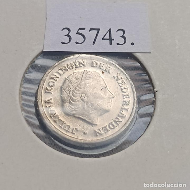 Monedas antiguas de Europa: Holanda 10 centimos 1977 - Foto 1