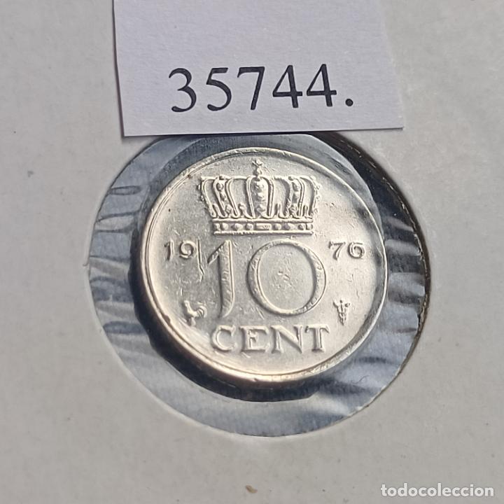 Monedas antiguas de Europa: Holanda 10 centimos 1976 - Foto 2