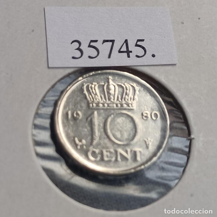 Monedas antiguas de Europa: Holanda 10 centimos 1980 - Foto 2