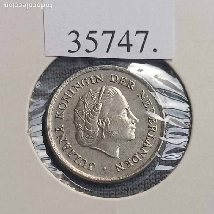 Monedas antiguas de Europa: Holanda 10 centimos 1969 - Foto 1