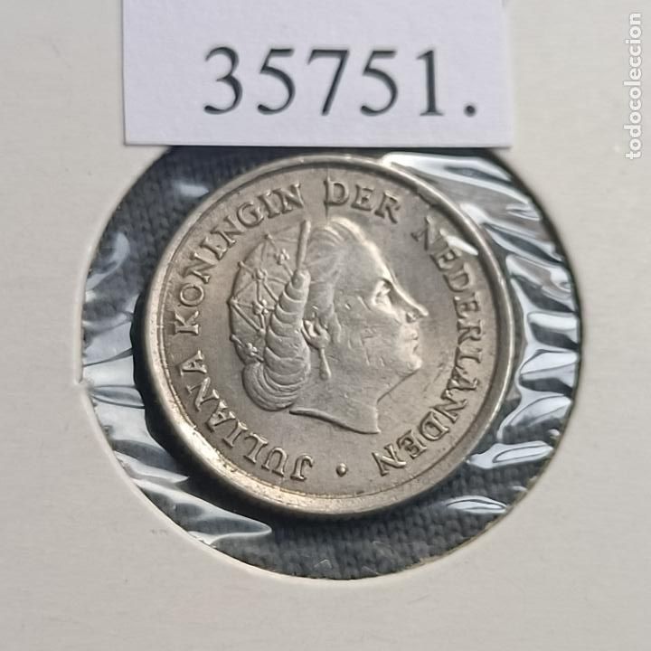 Monedas antiguas de Europa: Holanda 10 centimos 1964 - Foto 1