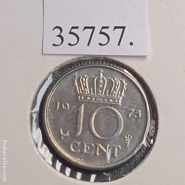 Monedas antiguas de Europa: Holanda 10 centimos 1975 - Foto 2