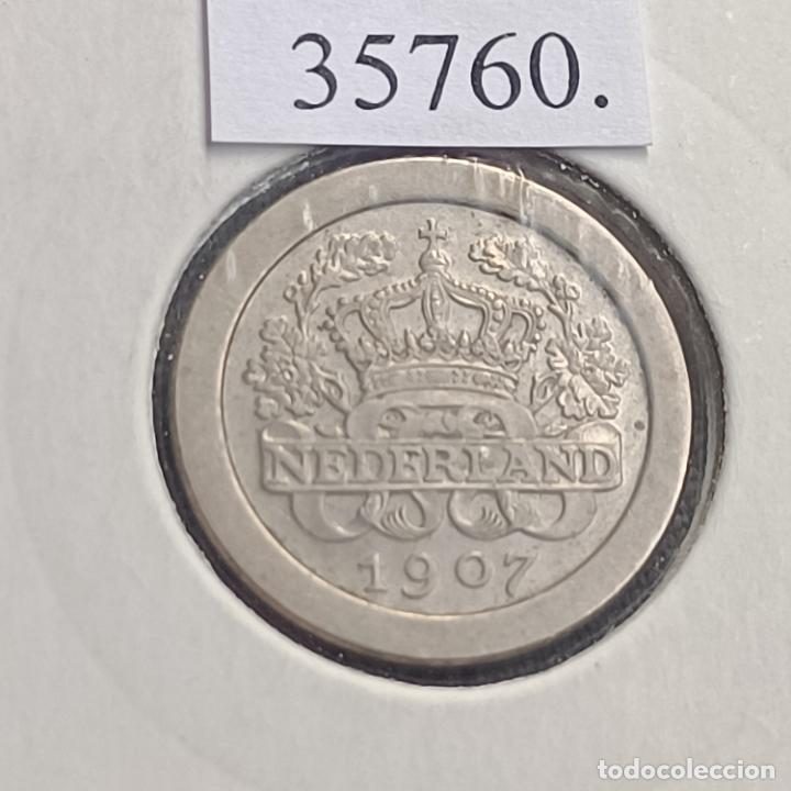 Monedas antiguas de Europa: Holanda 5 c&eacute;ntimos 1907 - Foto 2