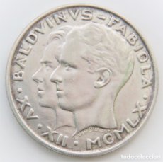 Monedas antiguas de Europa: 50 FRANCOS DE PLATA. BÉLGICA. AÑO 1960. BODA REAL.