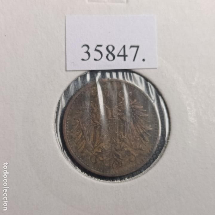 Monedas antiguas de Europa: Austria 1 heller 1895 - Foto 2