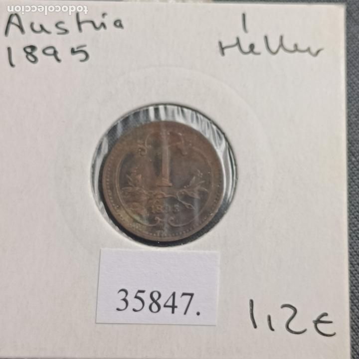 Monedas antiguas de Europa: Austria 1 heller 1895 - Foto 1