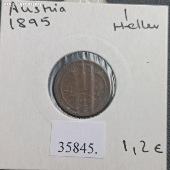 Monedas antiguas de Europa: Austria 1 heller 1895 - Foto 1