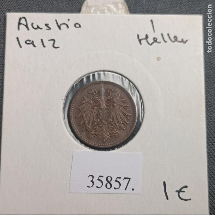 Monedas antiguas de Europa: Austria 1 heller 1912 - Foto 1