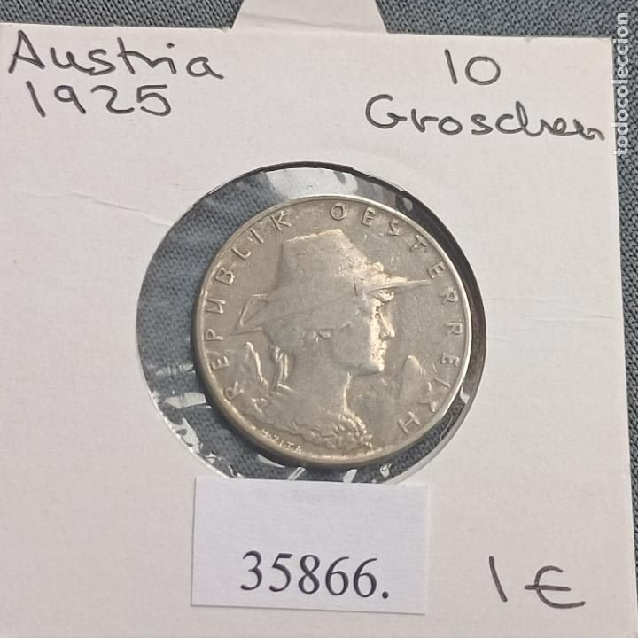 Monedas antiguas de Europa: Austria 10 groschen 1925 - Foto 1