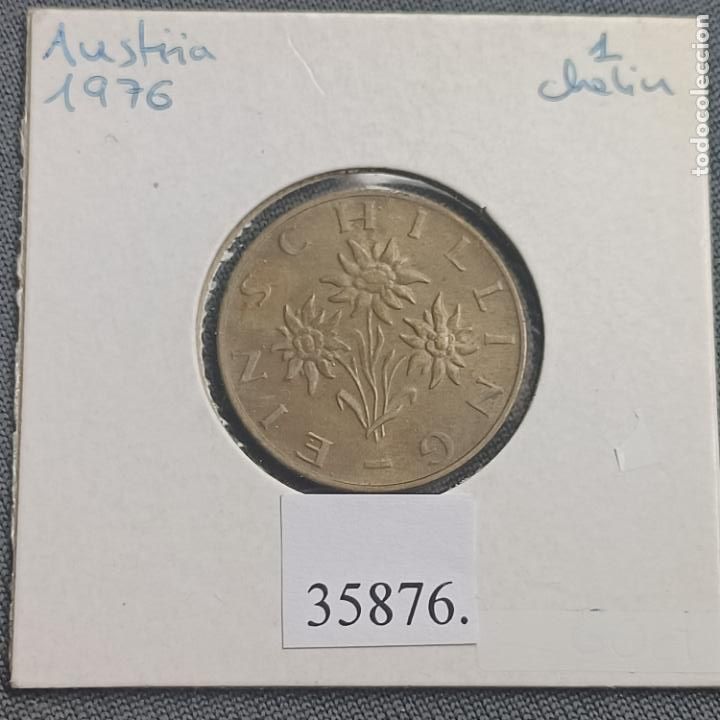 Monedas antiguas de Europa: Austria 1 chelin 1976, schilling - Foto 1