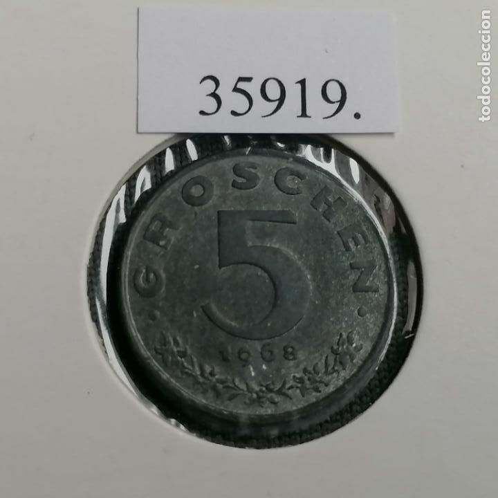 Monedas antiguas de Europa: Austria 5 groschen 1968 - Foto 2