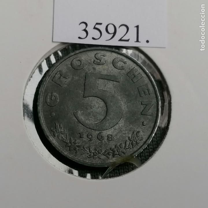Monedas antiguas de Europa: Austria 5 groschen 1968 - Foto 2