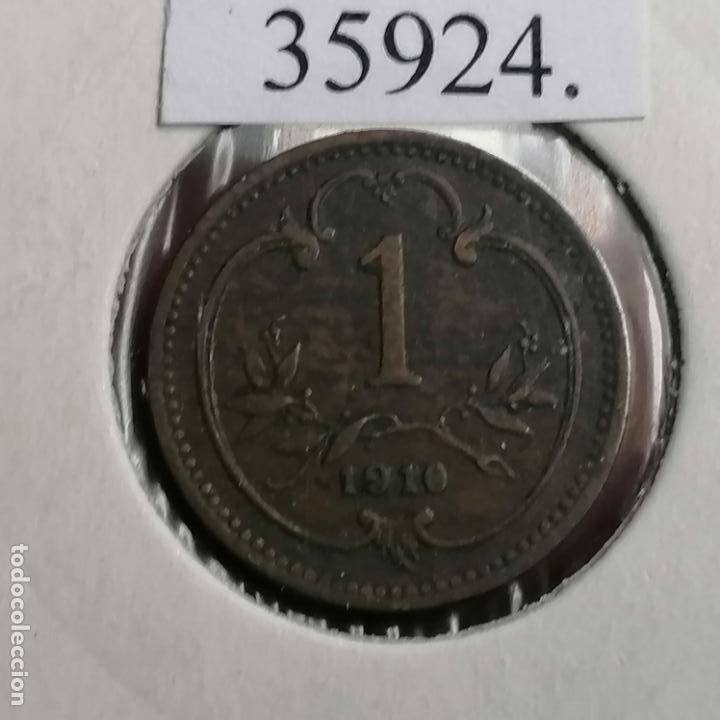 Monedas antiguas de Europa: Austria 1 heller 1910 - Foto 1