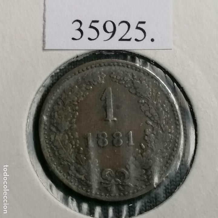 Monedas antiguas de Europa: Austria 1 kreuzer 1881 - Foto 1