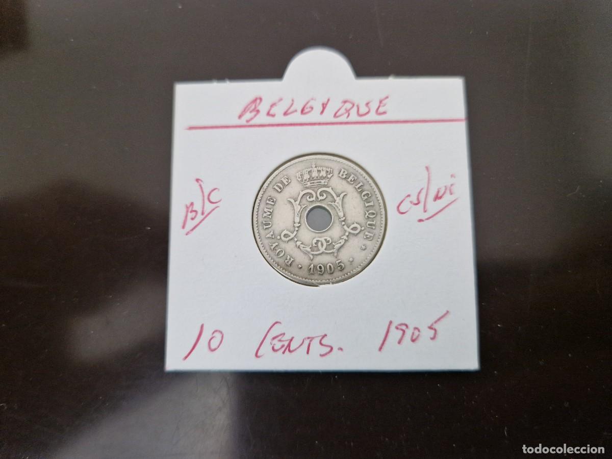 Moedas antigas da Europa: BELGICA 10 CENTIMOS 1905 BC KM=52(CUPRONIQUEL)BELGIQUE