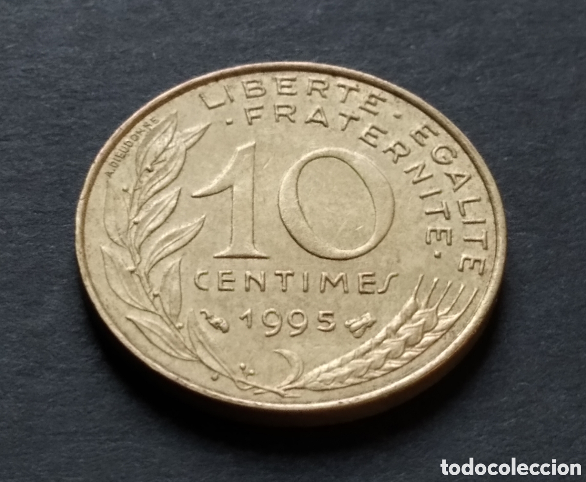 Monedas antiguas de Europa: MONEDA - FRANCIA 10 CENTIMOS 1995 - Foto 3
