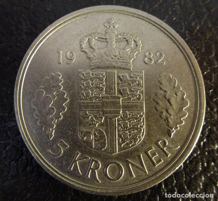 Monedas antiguas de Europa: DINAMARCA 5 CORONAS 1982 - Foto 2