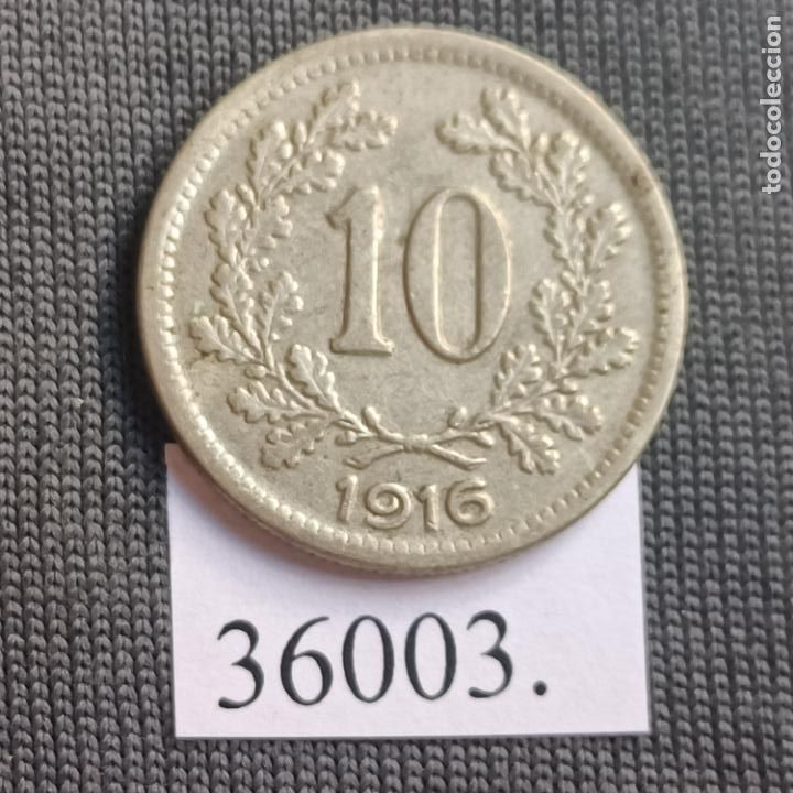 Monedas antiguas de Europa: Austria 10 heller 1916 - Foto 1