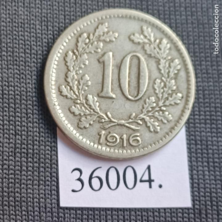 Monedas antiguas de Europa: Austria 10 heller 1916 - Foto 2