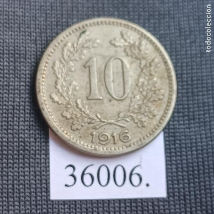 Monedas antiguas de Europa: Austria 10 heller 1916 - Foto 2