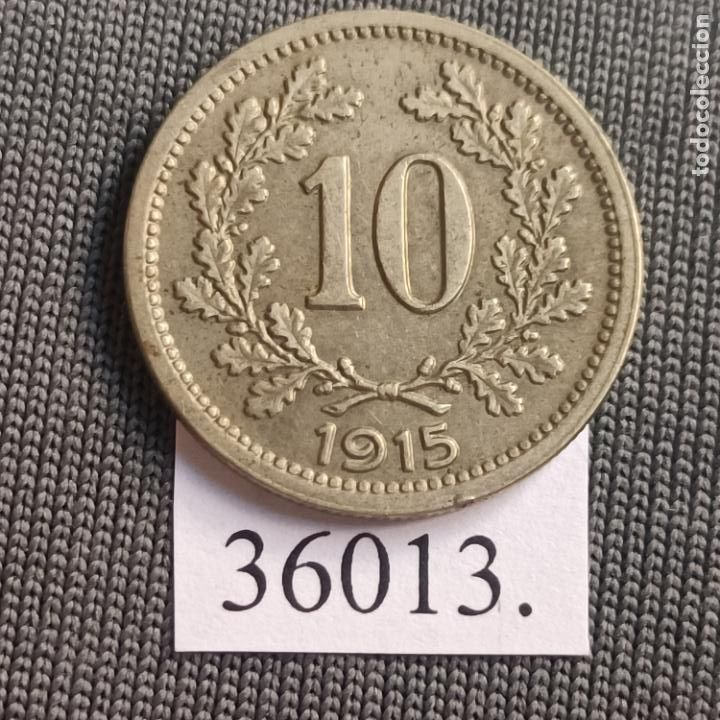 Monedas antiguas de Europa: Austria 10 heller 1915 - Foto 1
