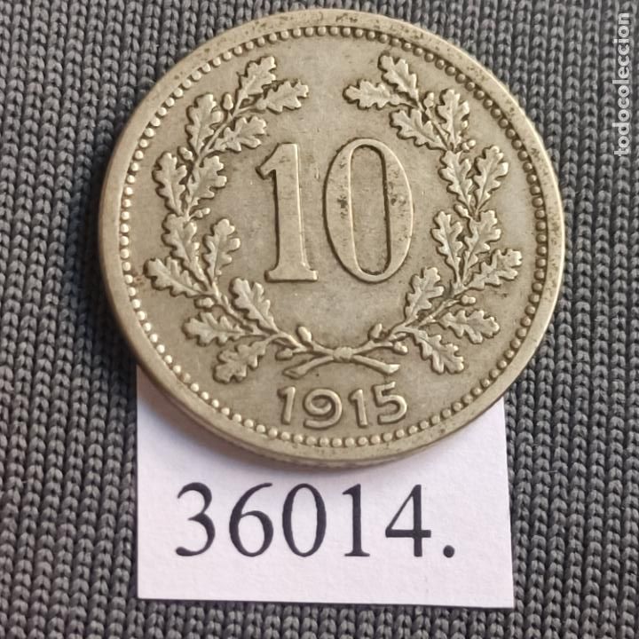 Monedas antiguas de Europa: Austria 10 heller 1915 - Foto 2