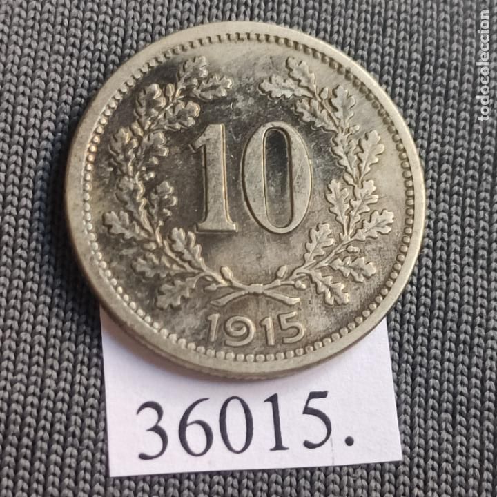 Monedas antiguas de Europa: Austria 10 heller 1915 - Foto 1