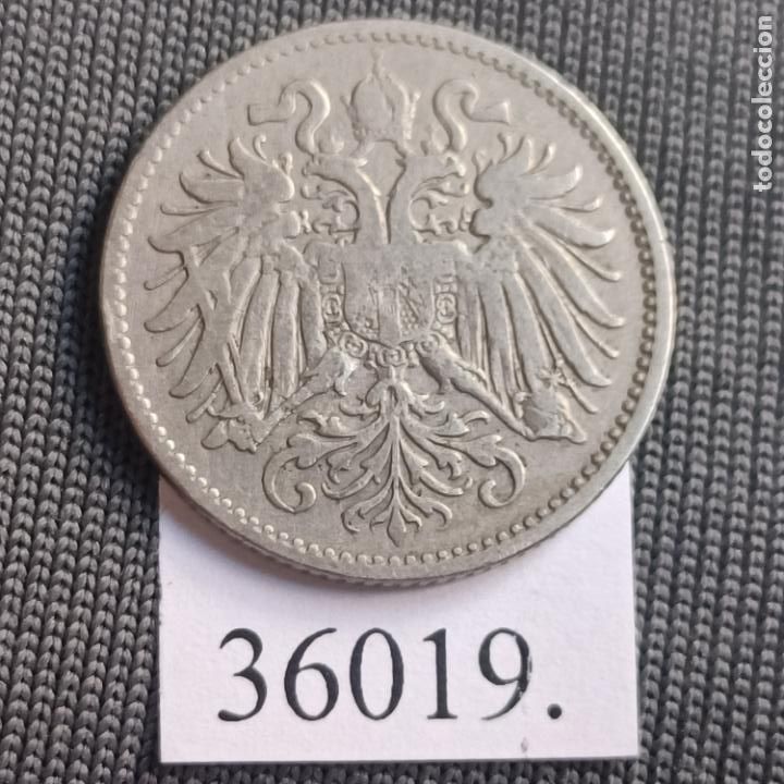 Monedas antiguas de Europa: Austria 10 heller 1893 - Foto 2
