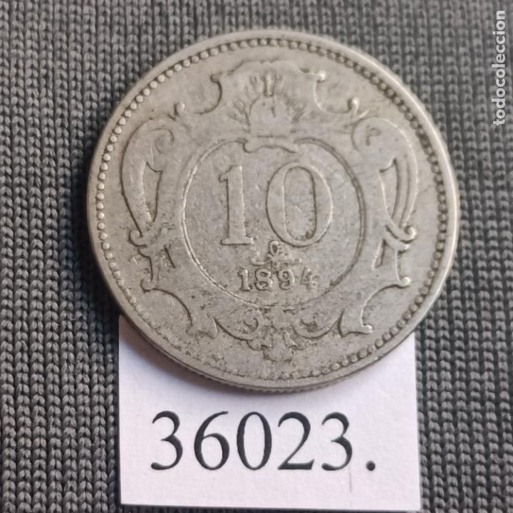 Monedas antiguas de Europa: Austria 10 heller 1894 - Foto 2