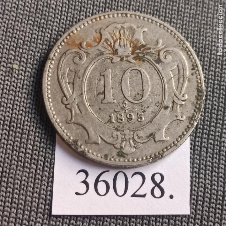 Monedas antiguas de Europa: Austria 10 heller 1895 - Foto 1