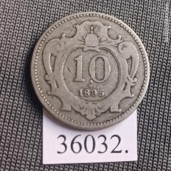 Monedas antiguas de Europa: Austria 10 heller 1895 - Foto 1