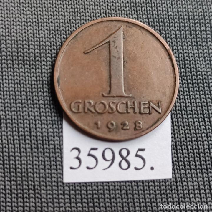 Monedas antiguas de Europa: Austria 1 groschen 1928 - Foto 2