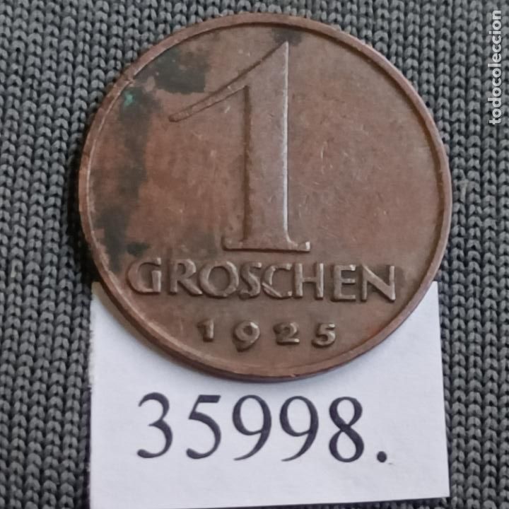 Monedas antiguas de Europa: Austria 1 groschen 1925 - Foto 2
