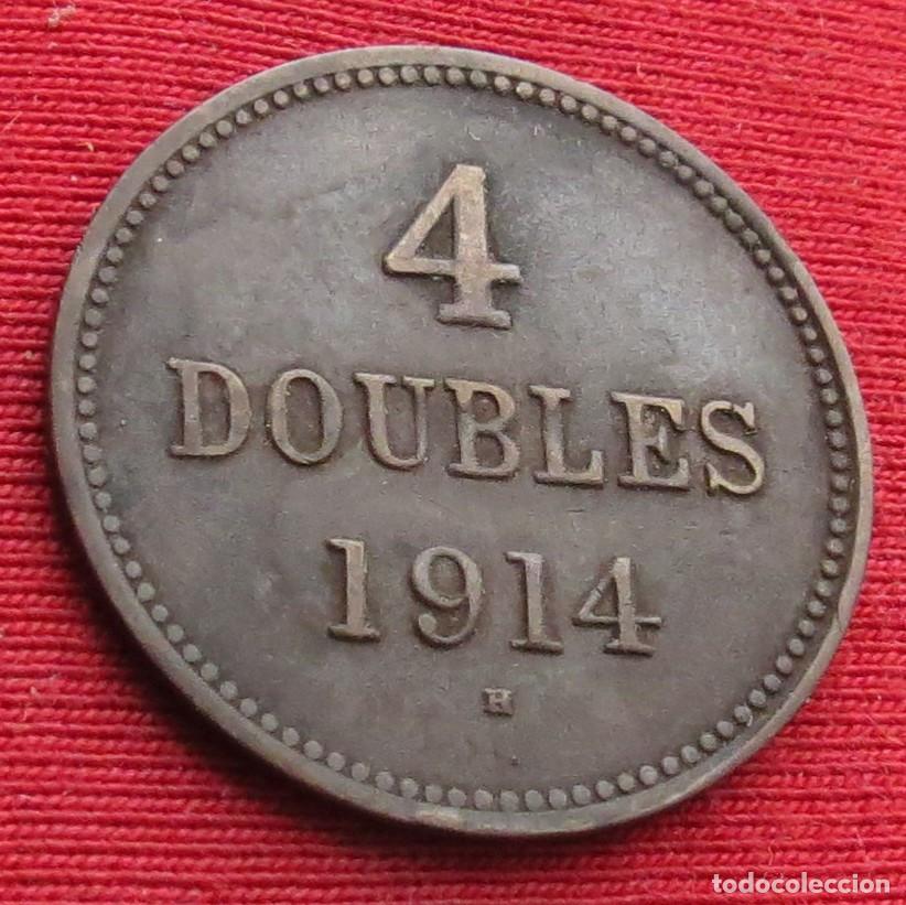 Monedas antiguas de Europa: Guernsey 4 double 1914 - Foto 1